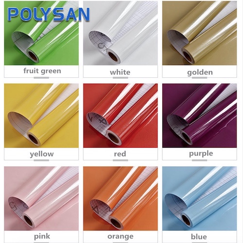 Self Adhesive Solid Color Lamination PVC Decorative Vinyl Film